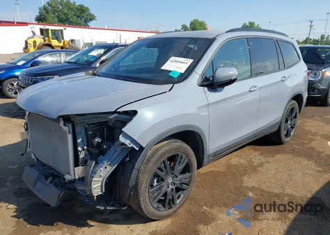 2022 Honda Pilot Awd Black Edition из США, поврежденный, VIN 5FNYF6H78NB054046